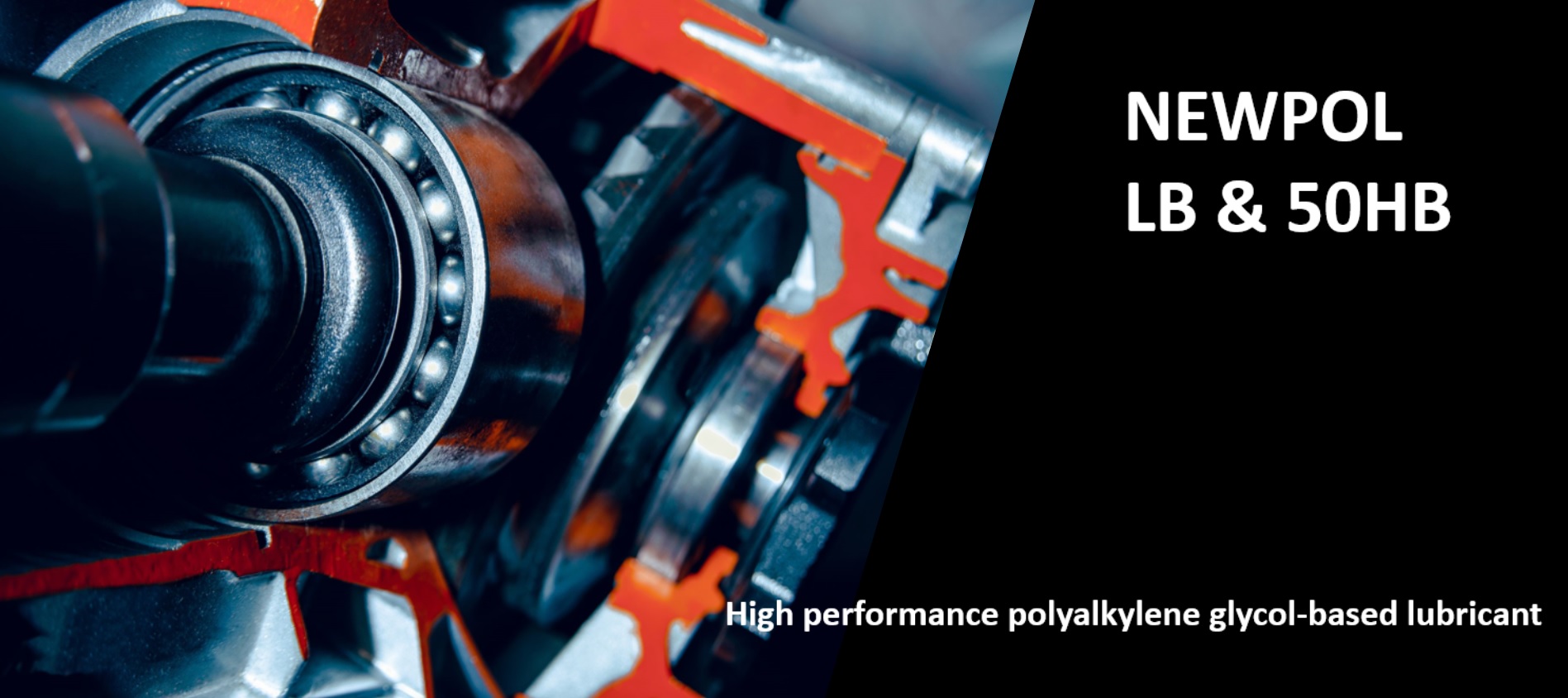 Polyalkylene glycol-based lubricant "NEWPOL LB, 50HB" page is now open.